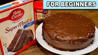 How To Make a Cake with Betty Crocker Cake Mix [upl. by Tonry48]