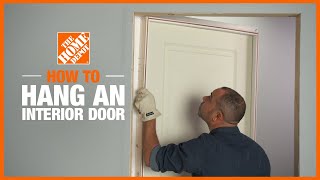 How to Install an Interior Door  The Home Depot [upl. by Attesoj]