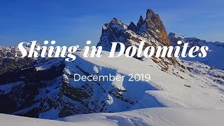 Skiing in Dolomites 2019  Sella Ronda Val Gardena Marmolada GoPro74K [upl. by Luapnaes317]