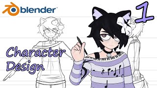 How to Make a 3D VTuber Avatar From Scratch Part 1 Design [upl. by Angelica740]