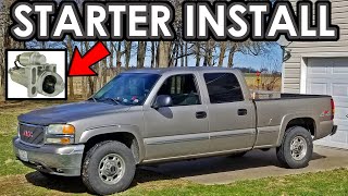 How to replace Sierra  Silverado Starter [upl. by Happy]