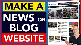 How To Create A News Or Blog Website With Wordpress [upl. by Tirzah873]