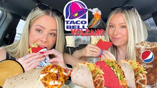 Trying NEW VOLCANO Taco Bell Items  Chipotle amp Avocado Ranch Crispy Chicken Tacos [upl. by Gensmer]