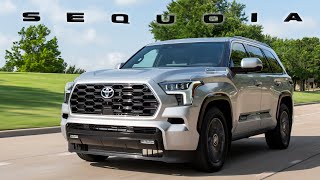 Review 2023 Toyota Sequoia Platinum [upl. by Atekehs425]