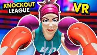 THE ULTIMATE REMATCH IN VR BOXING SIMULATOR Knockout League VR Funny Gameplay HTC Vive [upl. by Gnidleif203]