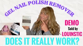 How To Remove Gel Nail Polish DEMO  LOUINSTIC gelpolish gelnailpolish gelnails [upl. by Oirram]