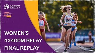 GERMAN RELAY BRILLIANCE  Women’s 4X400M Relay Final  European U20 Championships Tallinn 2021 [upl. by Nosak450]