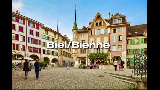 Biel Bienne Switzerland 🇨🇭  بازدید از شهر زیبای سوئیس به نام biel bienne [upl. by Eelarak]