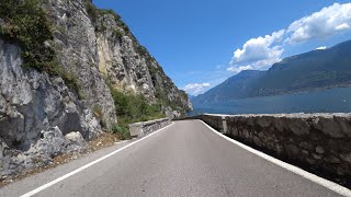 Extra long Virtual Scenery Indoor Cycling Workout Lake Garda Italia Trentino Ultra HD [upl. by Renruojos]