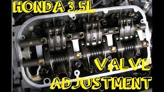 Valve Adjustment  How To  HondaAcura 35 Pilot Odyssey MDX Accord Ridgeline Isuzu Saturn [upl. by Islaen]