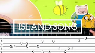 Island Song  Guitar Fingerstyle Tabs  Adventure Time [upl. by Ymar]