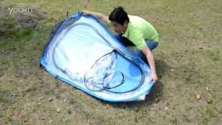 How to fold a PVC Pop Up sports Tent Under the weather tent [upl. by Moriyama]