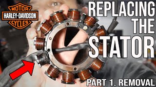 Replacing a Stator  Removal Pt1  Harley Davidson Sportster 48 2012 [upl. by Haik236]