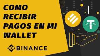 COMO RECIBIR DEPOSITO DE CRIPTOMONEDAS EN BINANCE WALLET USDT [upl. by Abana]