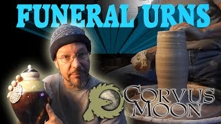 Funeral Urns and how to make them  Corvus Moon Pottery [upl. by Nebeur]