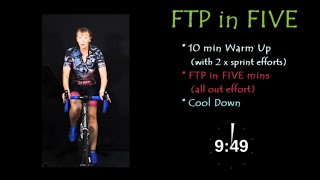 FTP in FIVE  Testing your Functional Threshold Power in just 5 mins [upl. by Myrtle]