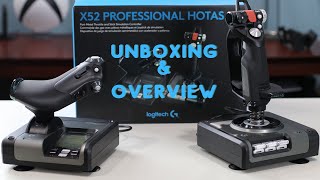 Logitech X52 Professional HOTAS Unboxing [upl. by Jens]