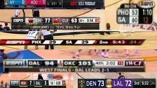 The Evolution of NBA Scoreboards 20022019 ESPN [upl. by Eceeryt]