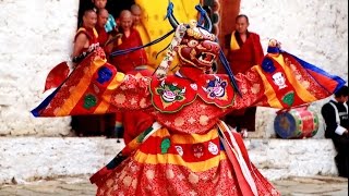 quot Tshechu quot Festival at Paro Bhutan [upl. by Hazaki]