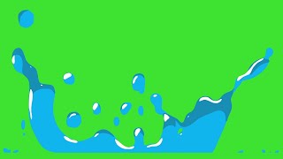 BEST 12 Splash Water Elements Effect Green Screen  By Green Pedia [upl. by Belter]