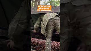 Bivvy bag camping built in stretcher and detachable tarp wildman camping camping [upl. by Bobbee]