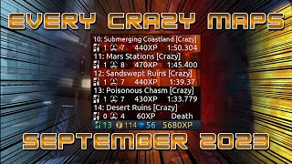 FLOOD ESCAPE 2  EVERY CRAZY MAPS SEPTEMBER 2023 [upl. by Annig35]