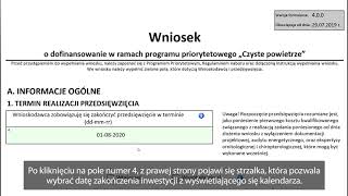 Czyste Powietrze  Jak wypełnić wniosek  Część A [upl. by Sonahpets]