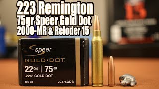 75gr Speer Gold Dot in 223 Remington [upl. by Angelo]