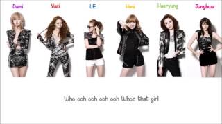 Whoz that Girl EXID Lyrics ENGROM [upl. by Vola]