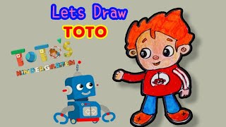 How to Draw ToTo BabyTV [upl. by Kensell]