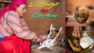 Nepali Village RED COUNTRY Chicken Curry  लोकल भालेको मासु पकाउने तरिका  Kanchhikitchen [upl. by Noe]