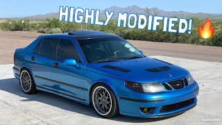 550WHP Big Turbo Saab 95 Review [upl. by Wernda]