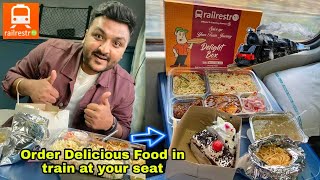 How to Order Delicious Food in Train at your Seat 🚂🔥  Railrestro  Indian Railways [upl. by Gibbs]