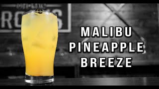 Pineapple Breeze  Malibu Rum Cocktail  Booze On The Rocks [upl. by Hannibal778]