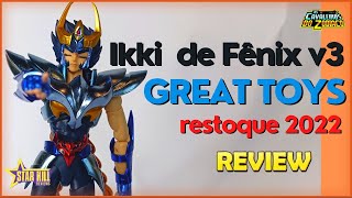 Ikki de Fênix v3 ex great toys restoque 2022 cloth myth cavaleiros do zodíaco review [upl. by Cayla]