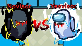 NOVISOR vs YESVISOR Among Us [upl. by Aicenod557]