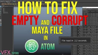 How to fix a corrupt Maya file [upl. by Worra]