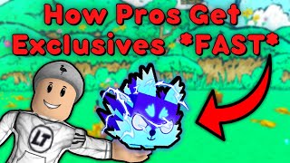 How PROS get 100 Exclusive Pets Fast  Roblox Pet Simulator X [upl. by Rusell]