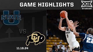 Utah State vs Colorado Game Highlights  202425 Big 12 Womens Basketball [upl. by Flanagan]