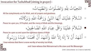 Attahiyat  Main Dua for Tashahhud sitting in prayer  التَّحِيَّاتُ لِلَّهِ وَالصَّلَوَاتُ [upl. by Animaj428]