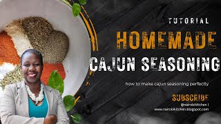 how to make HOMEMADE CAJUN SPICE SEASONING RECIPE [upl. by Enaenaj232]