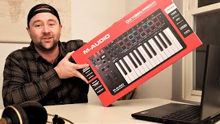 MAudio Oxygen Pro 25  Unboxing and First Look  USBMIDI Keyboard Controller [upl. by Sukhum]