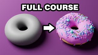 Beginner Blender 40 Tutorial  Full Course [upl. by Sral]