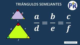 Triángulos semejantes  Explicación y ejemplos [upl. by Kcin]