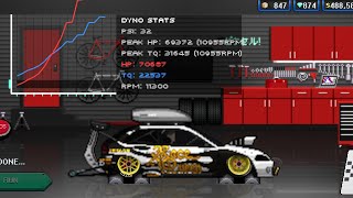 Honda Civic Build  Pixel Car Racer  70000HP  THE PIXEL GAMING 2 [upl. by Kingsly678]