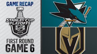 Hertl lifts Sharks to double OT win to force Game 7 [upl. by Eelyram]