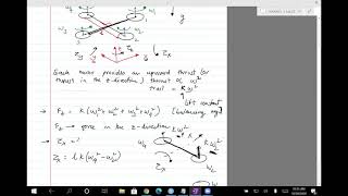 Robotics Lec2526 3D quadcopter derivation simulation animation Fall 2020 [upl. by Skill]