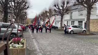 De Koninklijke Harmonie Sainte Cécile Eijsden tijdens haar jaarlijkse Sainte Cécilefeest [upl. by Esdnil]