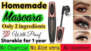 Homemade mascara  how to make mascara  diy mascaramascara making at homemascaraSajal Malik [upl. by Leahcimed]