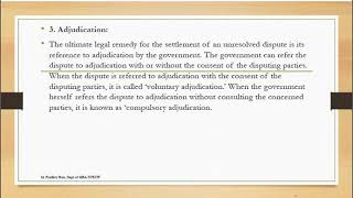 Arbitration and Adjudication [upl. by Aelc803]